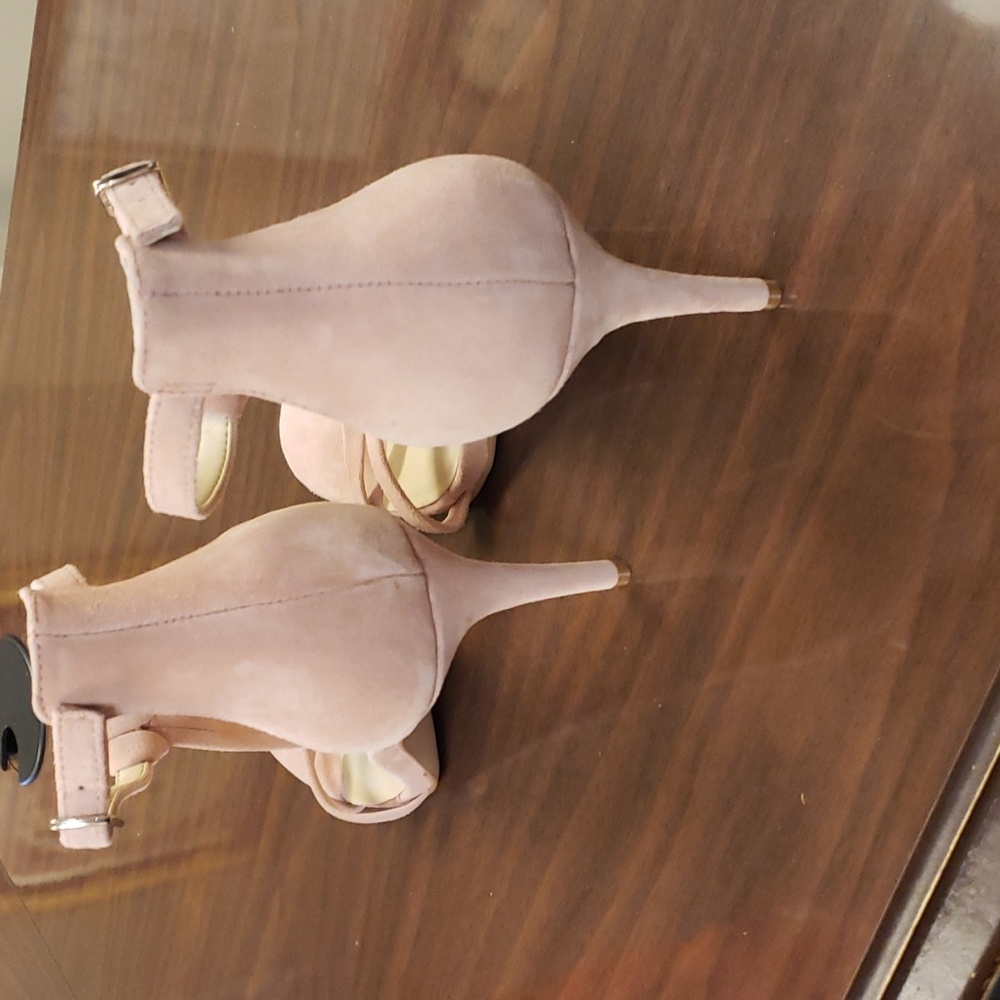 Sole Society mauve suede heels 7 1/2 - Picture 2 of 3